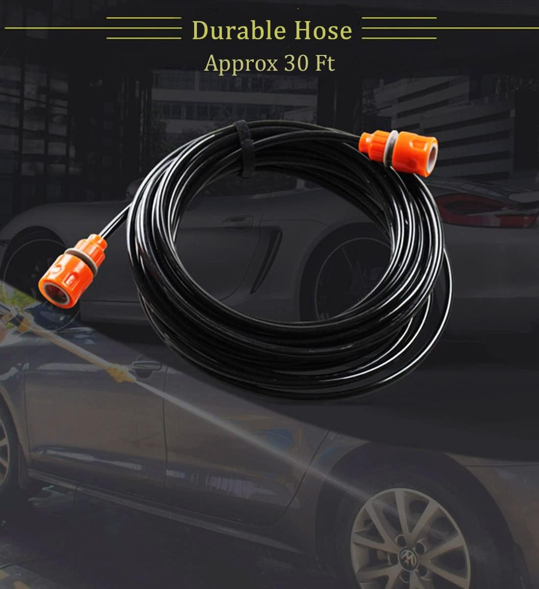 12V Car Pressure Washer, 100 PSI Portable Pressure Washer with 20Ft Washer Hose for Cars, Garden, Vehicles, Projects