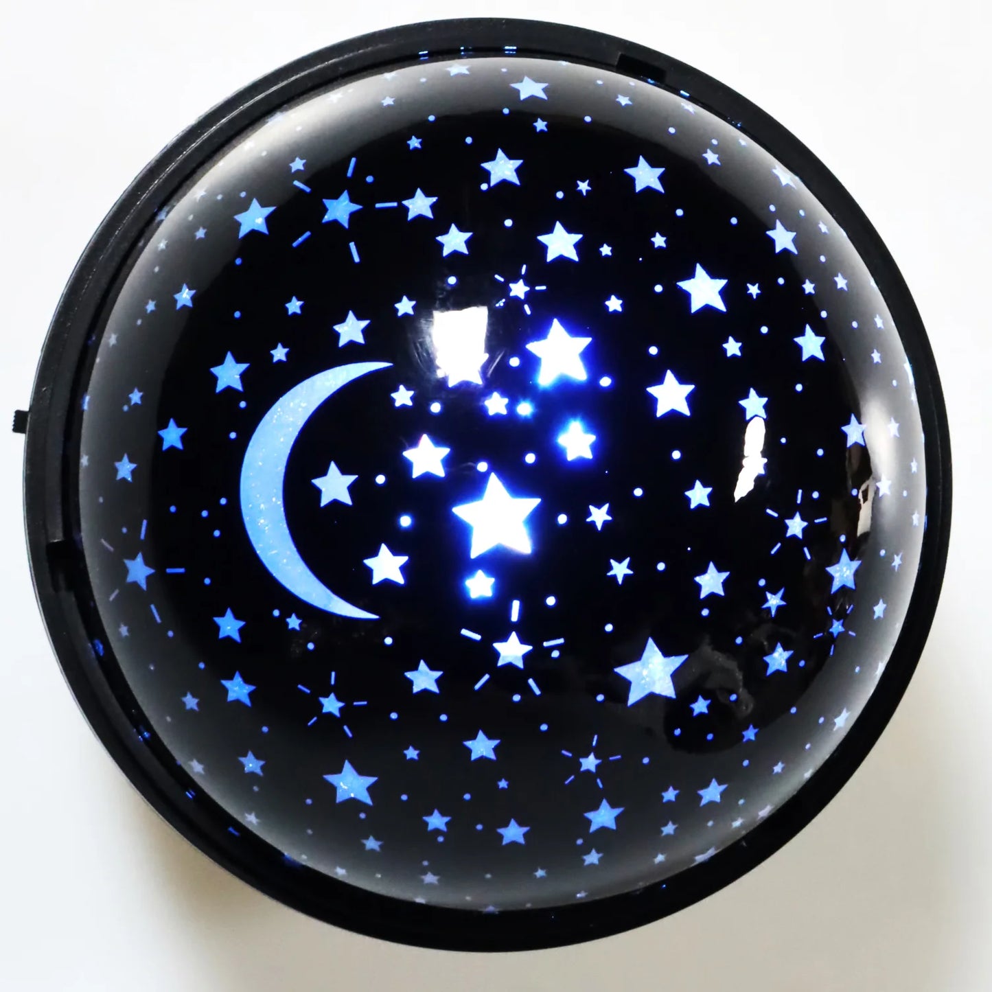 (2 Pack) Ez-Illuminations Indoor Battery Operated Multicolor LED Galaxy Table Top Projector Lamp with Timer